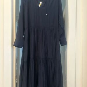 Brochu Walker Navy Long Sleeve Dress